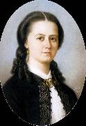 unknow artist Portrait of professorskan Laura Netzel,fodd von Pistolekors painting